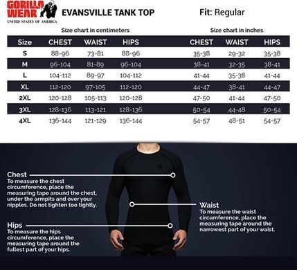 Gorilla Wear, Майка G!WEAR rib tanktop Black/Red L