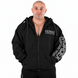 Мужское теплое худи оверсайз на молнии Mordex Legendary Wear MD7290-4 &mdash; черное, XXL