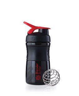 Blender Bottle, Спортивный шейкер-бутылка SportMixer Black/Red, 590 мл