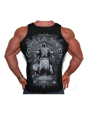 Silberrucken, Футболка -майка без рукавов GB40 Gorilla Biker Big Wheel Черная XL