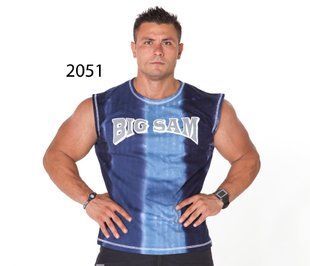 Big Sam, Футболка безрукавка 2051, Синий