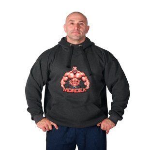 Mordex, Кофта-Худі з капюшоном чоловіча на флісі, Dark Gray ( XL ) 3D Puff Print