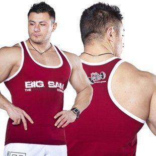 Big Sam, Майка 2075 Muskelshirt бордовая ( S )