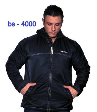 Big Sam, Куртка Big Sam 4000 для бодибилдинга , черная, Черный, 2XL, Мужской
