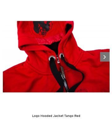 Gorilla Wear, Толстовка Logo Hooded Jacket Tango Red, красная ( S )