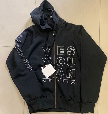 Nebbia, Толстовка-Кофта зимова з капюшоном на замку (Sweatshirt 993), чорна ( XL )