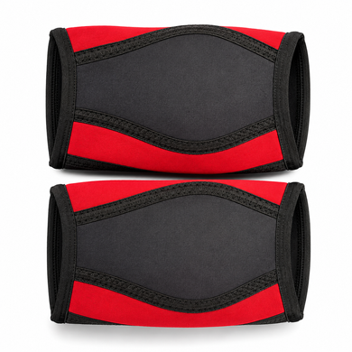 Неопренові наколінники Hard Power Knee Support 7 мм для присідань чорні M