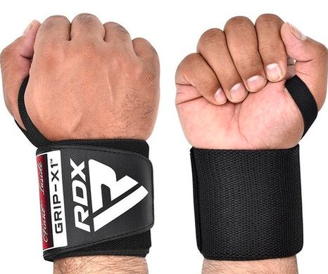 RDX Sports, Бинты для запястий (кистовые бинты) RDX W3 Gym Wrist Wraps Full Black