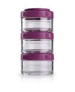 Blender Bottle, Контейнер GoStak 60cc 3 Pack, Plum