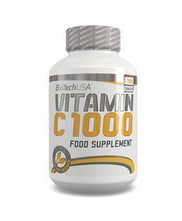 Biotech USA, Вітамін C 1000 mg Rose Hips, 100 таблеток