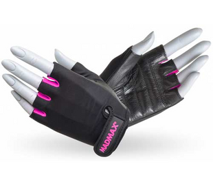 MadMax, Перчатки спортивные женские Rainbow MFG 251 черный/розовый, Черный, S, Женский