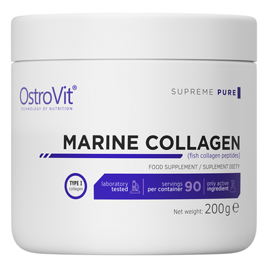 OstroVit, Морський колаген Marine Collagen, 200 грам Unflavored