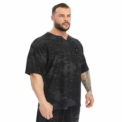 Big Sam, Футболка-Розмахайка(Men's Oversize Technic Camo T-shirt 3365-Black) Чорний ( L )