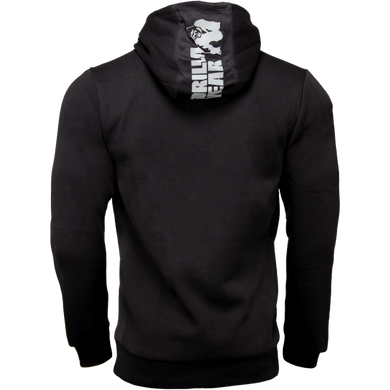 Gorilla Wear, Кофта з капюшоном на замку Bowie Mesh Zipped Hoodie Black, чорна, Чорний, M