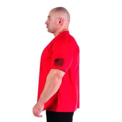 Hard Power(USA), Футболка бесшовна (Блек Скул)-Logo(Oversized MD7492-2), Red ( L )