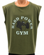 Hard Power Gym Gorilla Oliva &mdash; чоловіча спортивна футболка без рукавів хакі, M
