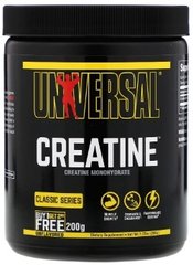 Universal Nutrition, Креатін Creatine Monohydrate Powder, 200 грам, Без смаку, 200 грам