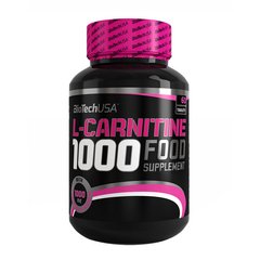 Biotech USA, Карнитин L-Carnitine 1000 mg, 60 таблеток
