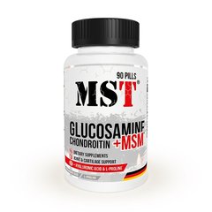 MST Sport Nutrition, Для суглобів і зв'язок Glucosamin Chondroitine MSM Hyaluronic Acid L-Proline 90 табл