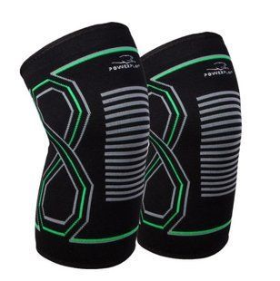 PowerPlay, Наколінники Knee Support PP-4099, Чорний/Зелений ( S/M )