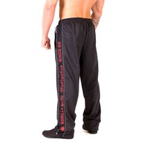 Gorilla Wear, Штаны спортивные ровные Functional mesh pants Black/Red S\M