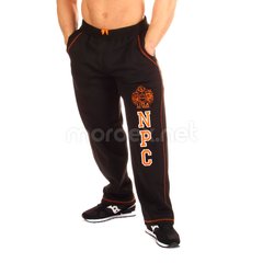 NPC, Штани спортивні теплі NPC USA Fleece Pants, чорний / помаранчевий L