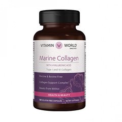 Vitamin World, Морской коллаген Marine Collagen, 120 капсул, 120 капсул