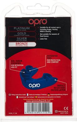 OPRO,Training Level Self Fit 10+Adult Mouthguard Gel Comfort Protection Bronze ( Red )