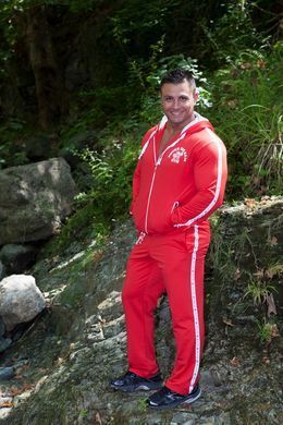 Big Sam, Кофта с капюшоном на замке 3559 Sweatjacke красный M