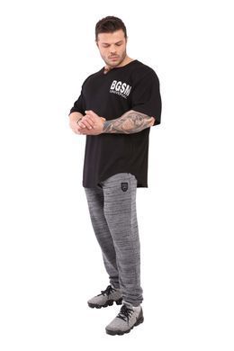 Big Sam, Размахайка Ragtop Rag Top Sweater Fitness Gym T-Shirt Bodybuilding 3282 Чорна XXXL