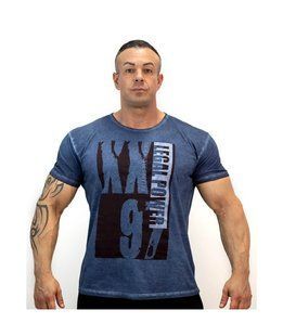 LegalPower, Футболка для бодибилдинга Washed, Темно синяя M