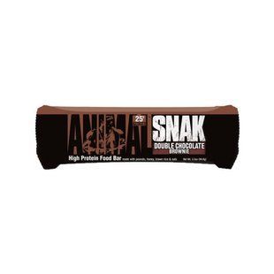 Universal Nutrition, Спортивний батончик Animal Snak Bar, Double Chocolate Brownie, 94 грам, Подвійний шоколадний Брауні, 94 грами