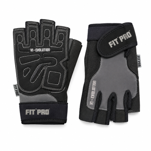 Рукавички для фітнесу Power System FIT PRO VI-Evolution чорно-сірі, S