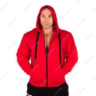 No Limits, Кофта з капюшоном Hoodie Muscle червона ( M )