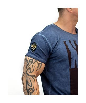 LegalPower, Футболка для бодибилдинга Washed, Темно синяя M
