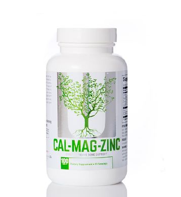 Universal Nutrition, Микроэлементы Calcium Zinc Magnesium, 100 таблеток, 100 таблеток