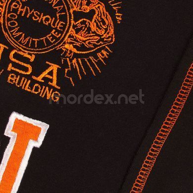 NPC, Штани спортивні теплі NPC USA Fleece Pants, чорний / помаранчевий M