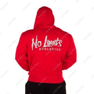 No Limits, Кофта з капюшоном Hoodie Muscle червона ( M )