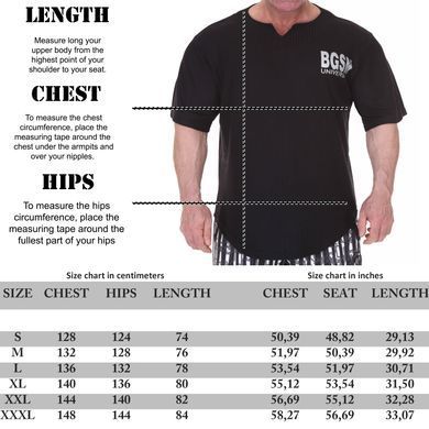 Big Sam, Размахайка Ragtop Rag Top Sweater Fitness Gym T-Shirt Bodybuilding 3282 Чорна XXXL