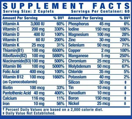 Ronnie Coleman, Витамины Vita XS Multivitamin , 120 таблеток