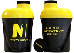 Nutrend, Спортивный шейкер SHAKER 2019 N1, Black and yellow 300 мл