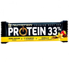 Go On Nutrition, Протеїновий батончик Protein Bar 33%, 50 грам Vanilla Raspberry, Ваніль малина, 50 грам