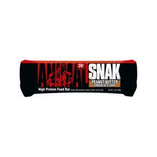 Universal Nutrition, Спортивний батончик Animal Snak Bar, Peanut Butter Chocolate Chips, 94 грам, Шоколадна крихта, 94 грами
