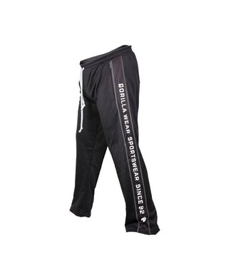 Gorilla Wear, Штани спортивні рівні Functional mesh pants Black / White S/M