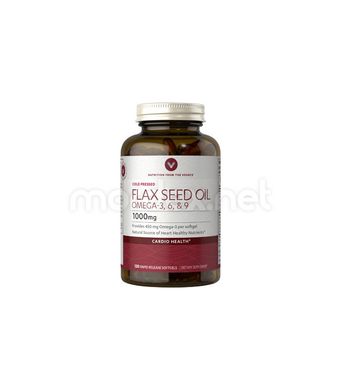 Vitamin World, Омега 3-6-9 Flax Seed Oil 1000 мг, 120 капсул