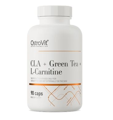 OstroVit, Жиросжигатель (Карнитин) L-Carnitine+Green Tea +CLA, (90 капсул)