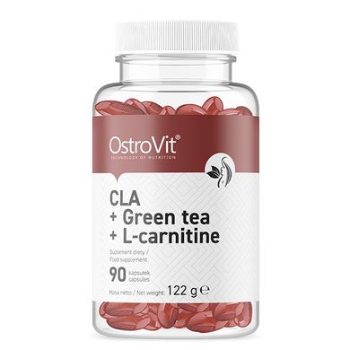 OstroVit, Жиросжигатель (Карнитин)	L-Carnitine+Green Tea +CLA, (90 капсул)