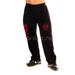 NPC, Штани спортивні теплі Interlock Fleece Pants, Чорний / Червоний