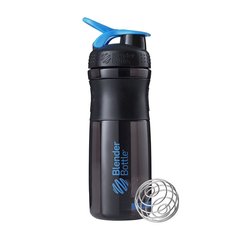 Blender Bottle, Спортивный шейкер-бутылка SportMixer Cyan/Black, 820 мл, Черный/синий, 820 мл