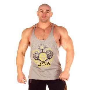 NPC, Майка для бодибилдинга Stringer Tank Top, Светло-серая XXL